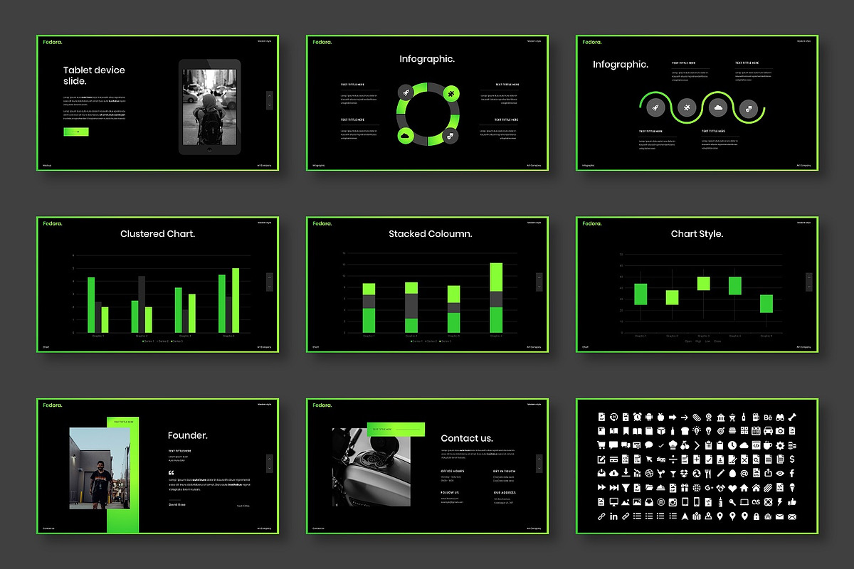 Fedora - Business Google Slide, a Presentation Template by Dens Creative Studio (Photo 5 of 6)
