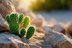 Close-up of a cactus in sunlight, a Nature Photo by AlyaAnd