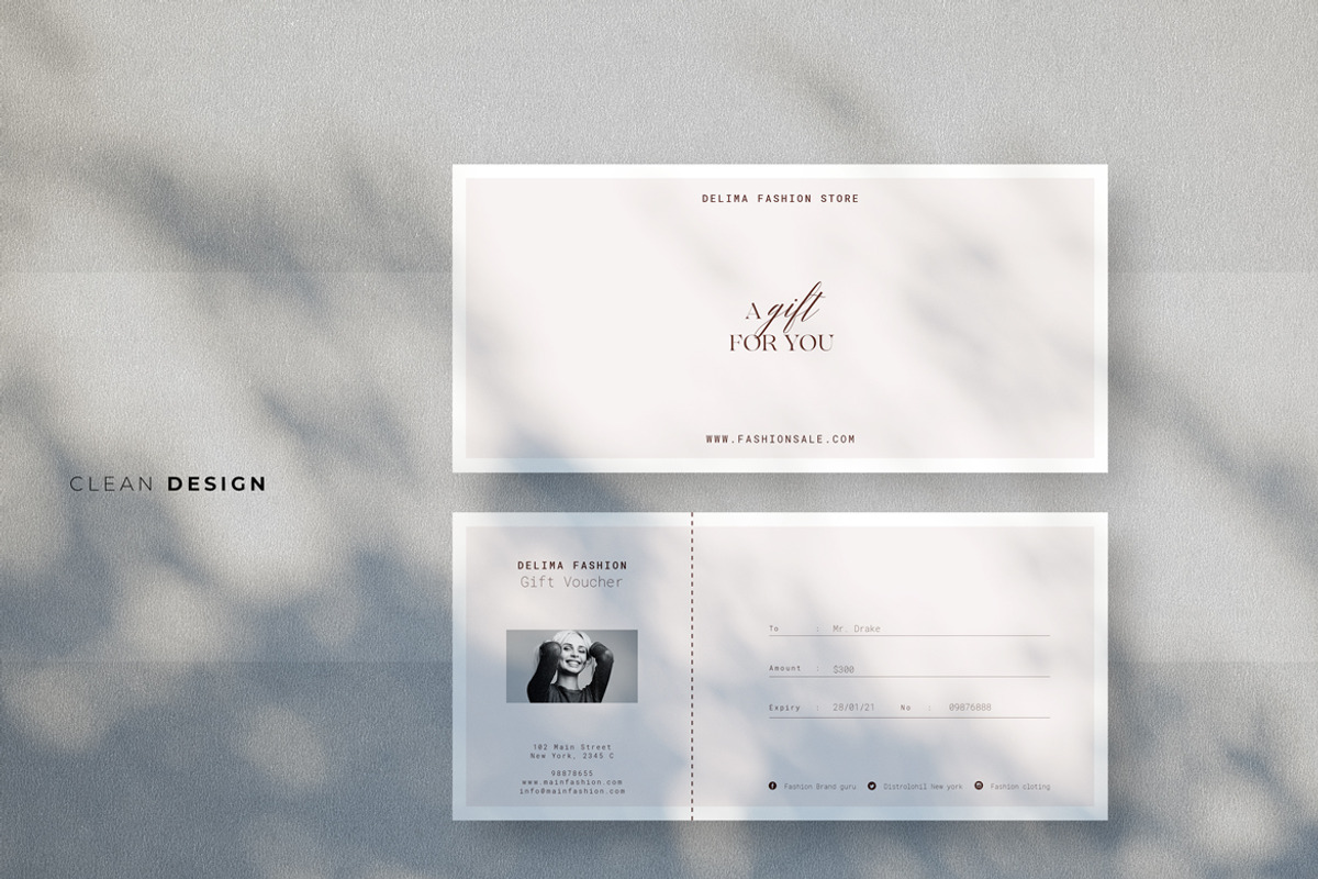 Fashion Gift Voucher, a Card Template by Ahsanjaya (Photo 2 of 3)