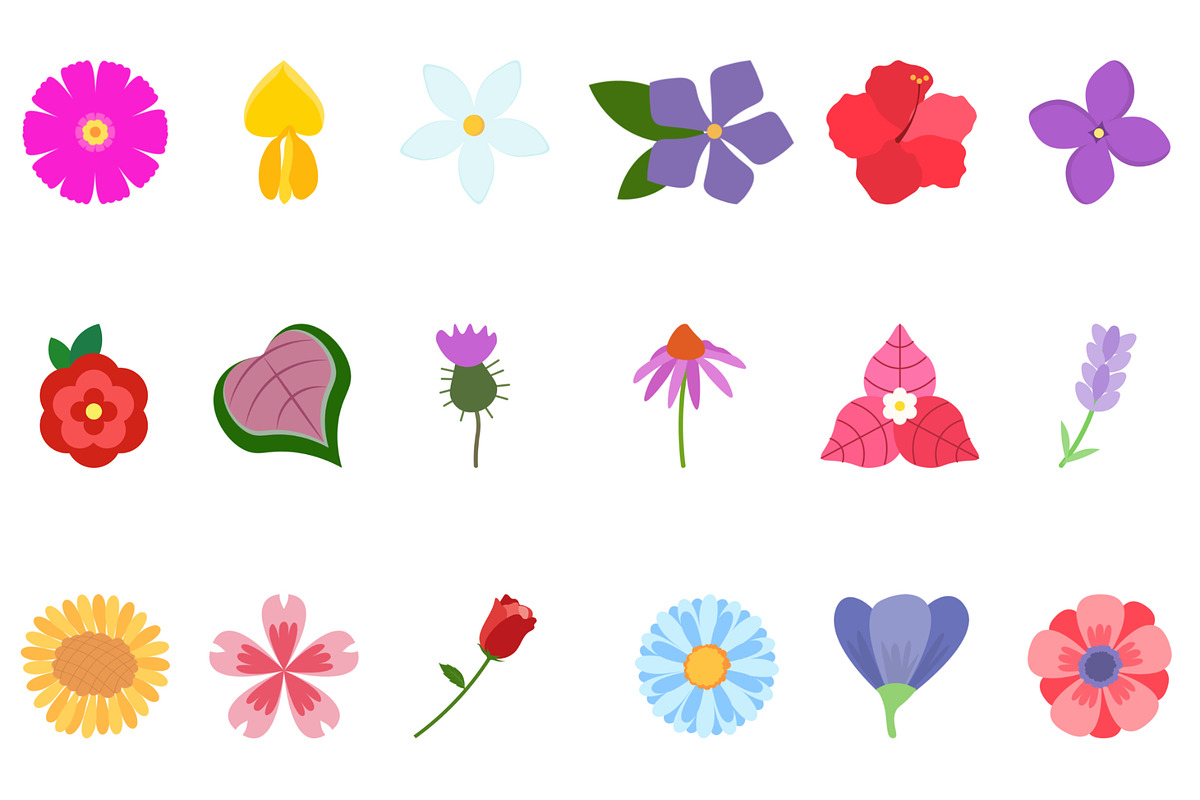 Icon Pack: Flower Flat (50 Icons), an Icon by soglamun (Photo 4 of 6)