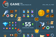 Game Items Pack #1, an Object Graphic by AhNinniah (Thumbnail 1 of 3)