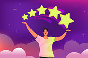 Rating illustrations with characters, a Technology Illustration by Julia Tim (Thumbnail 7 of 7)