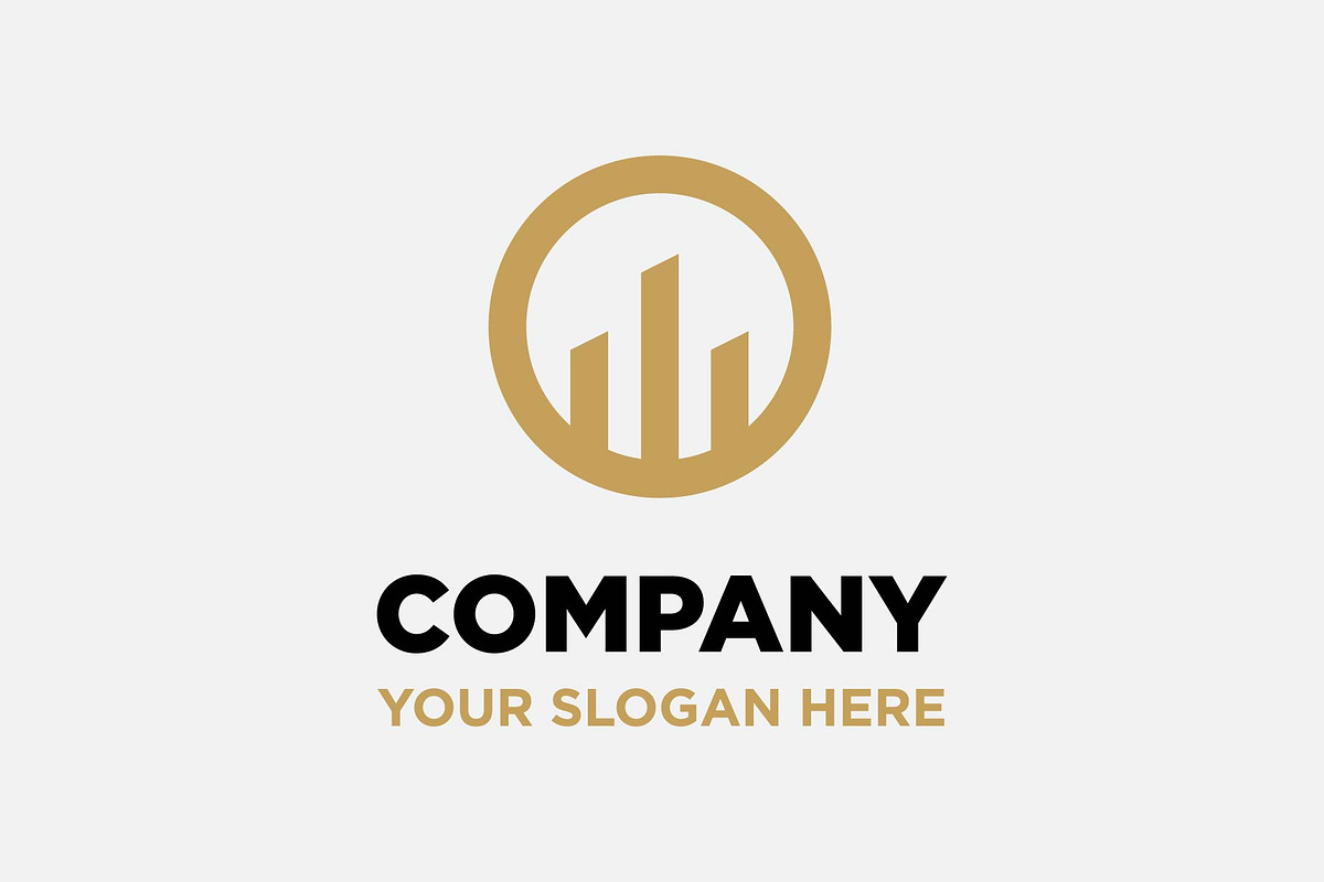 Construction with Diagram chart logo, a Branding & Logo Template by funpixel