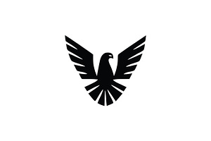 Black Eagle Wings Spread Vector, a Branding & Logo Template by Vectorium Studio