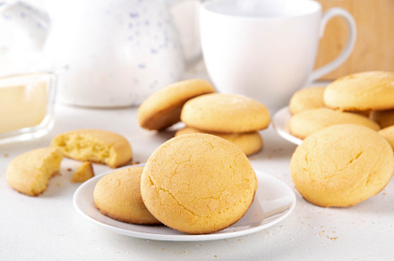 Homemade classic shortbread sugar cookies, a Food & Drink Photo by Rimma