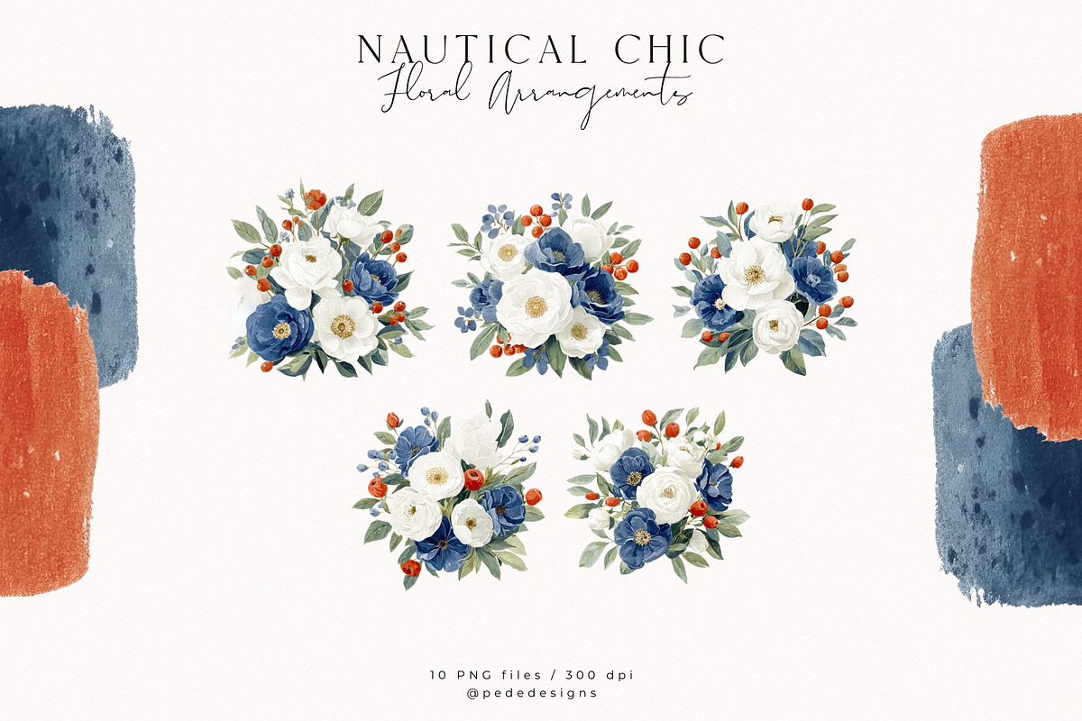 Nautical Chic Collection, a Decorative Illustration by PeDe Designs (Photo 12 of 29)