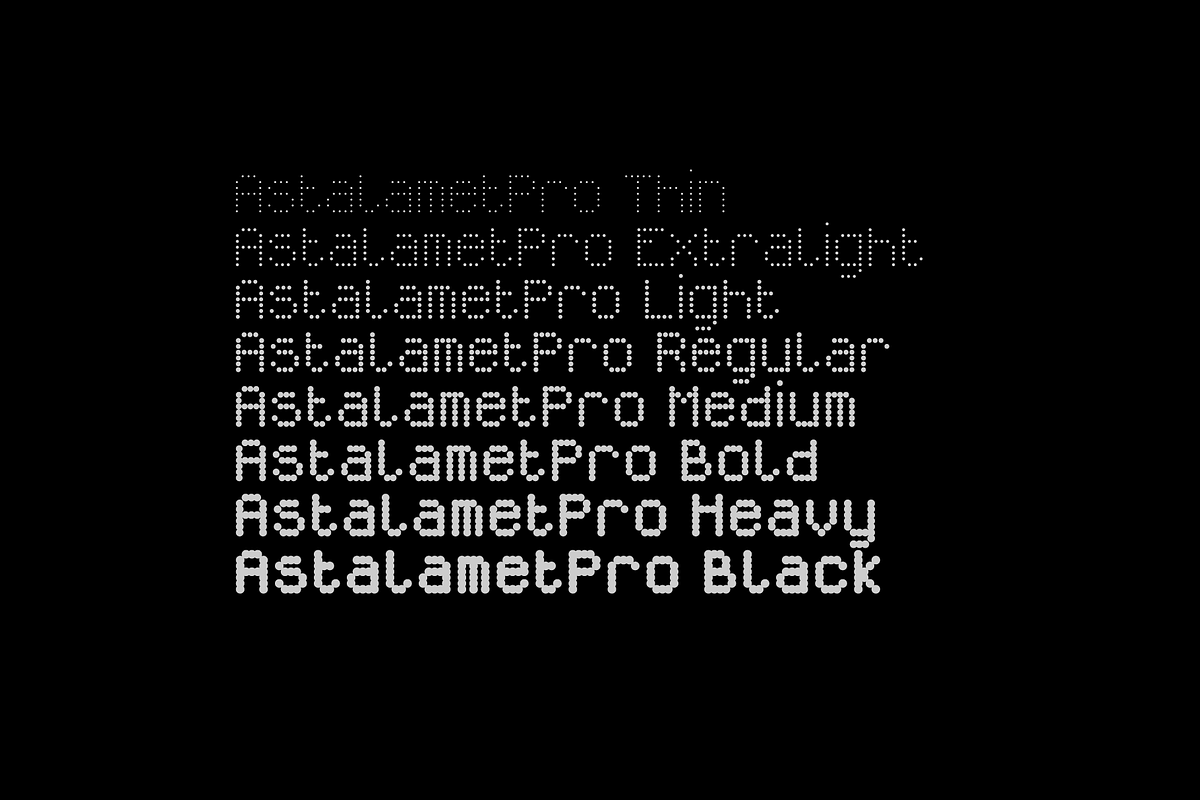 Astalamet Pro - 9 fonts preview 2