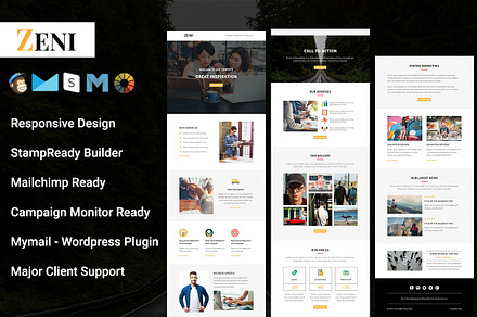 Zeni - Responsive Email Template, an Email Template by Pennyblack Templates