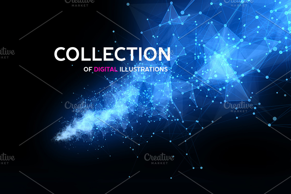 Abstract space backgrounds, an Illustration by Julvil (Photo 2 of 5)