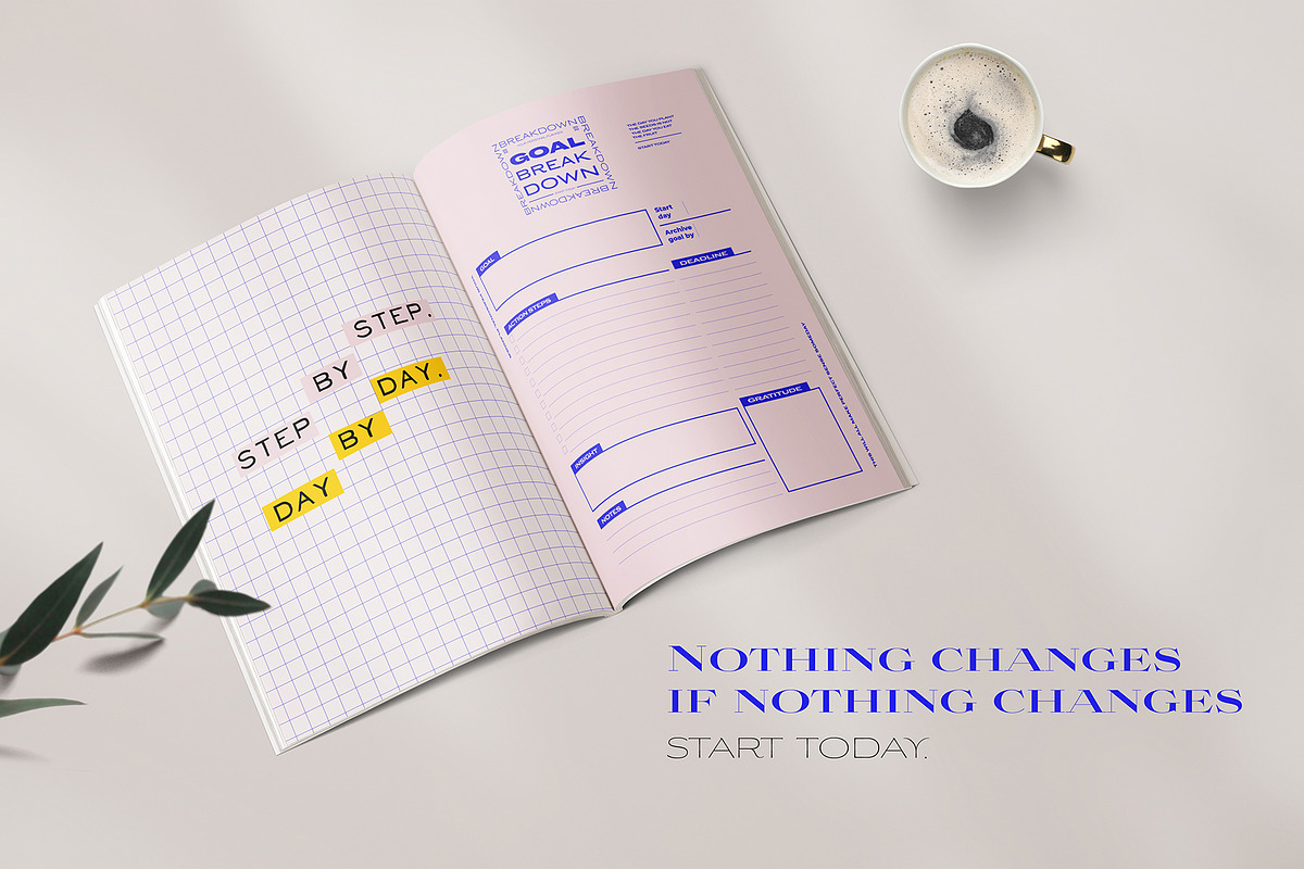 SELF GROWTH PLANNERS, a Stationery Template by Ruslana Lubenets (Photo 8 of 13)