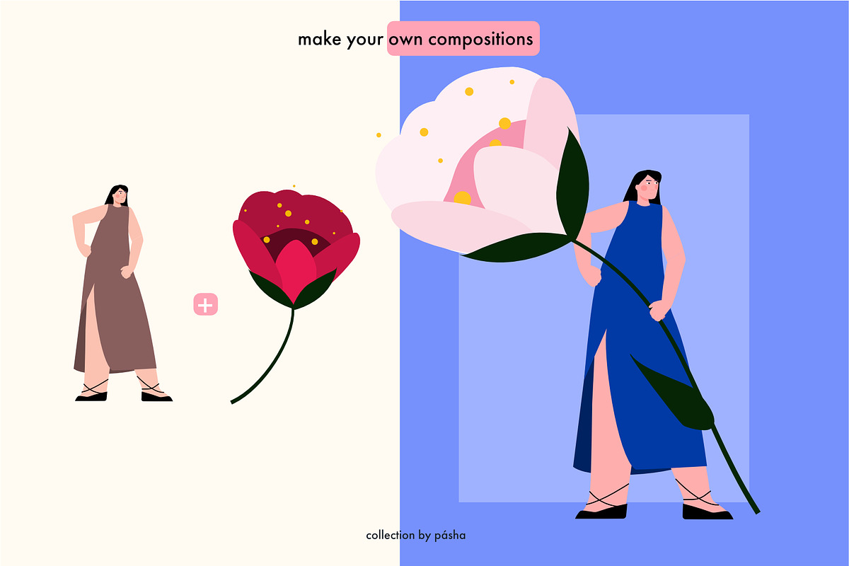 Girls & Flowers: bright summer vibes, a Person Illustration by Pásha (Photo 7 of 8)