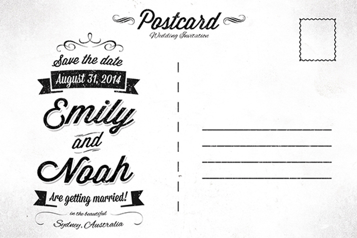 Save the Date Invitation Postcard, an Invitation Template by Graphic Boutique (Photo 2 of 3)