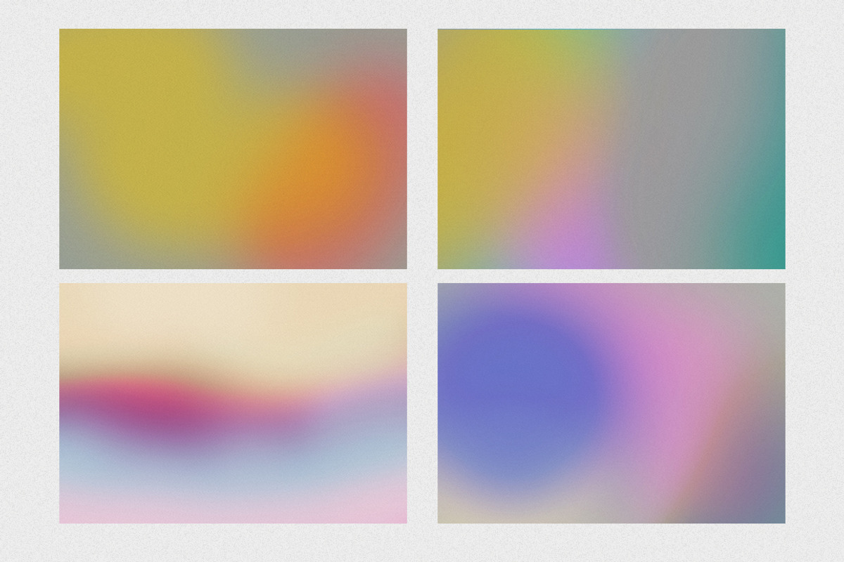 12 Blurred & Grainy gradients, a Texture Graphic by ghost friend's shop (Photo 4 of 6)