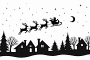 Santa Sleigh Vector Bundle, an Illustration by Amazin_art (Thumbnail 20 of 21)