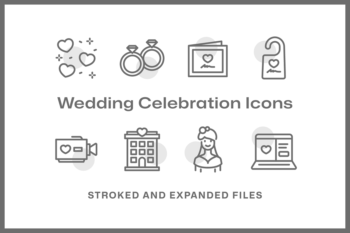 54 Wedding Celebration Icons, a Duotone Icon by Furnace (Photo 5 of 5)