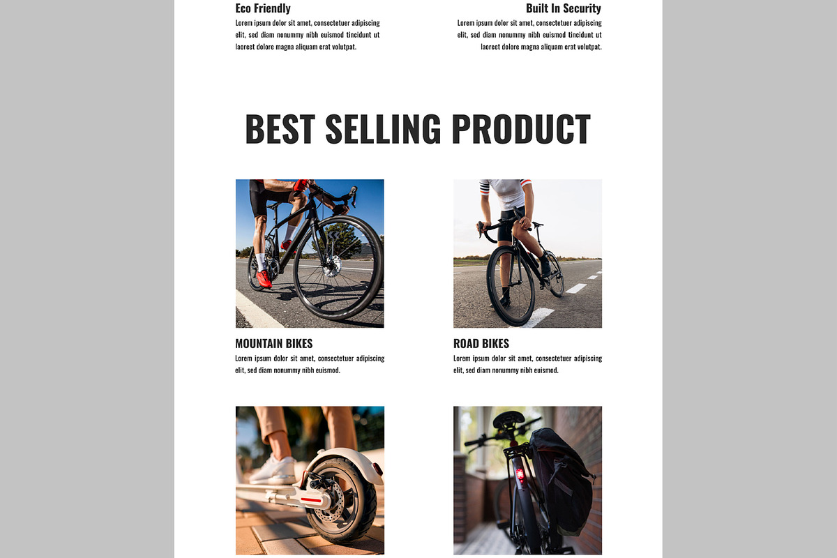 Bike Landing Page, an UI Kit Template by CreativeShaper (Photo 4 of 6)
