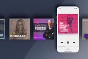 Canva Podcast Cover Kit 2, a Social Media Template by Mike Brennan Art & Design (Thumbnail 2 of 2)