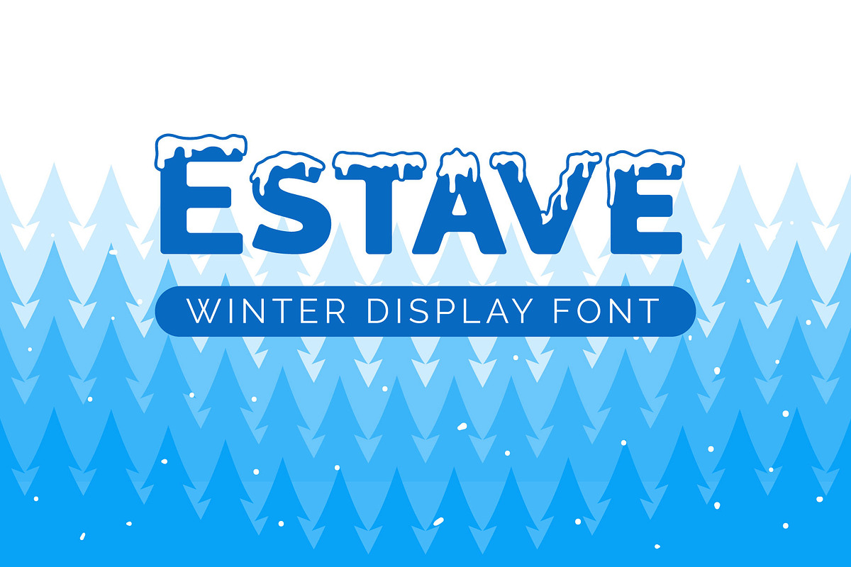 Estave - Winter display font