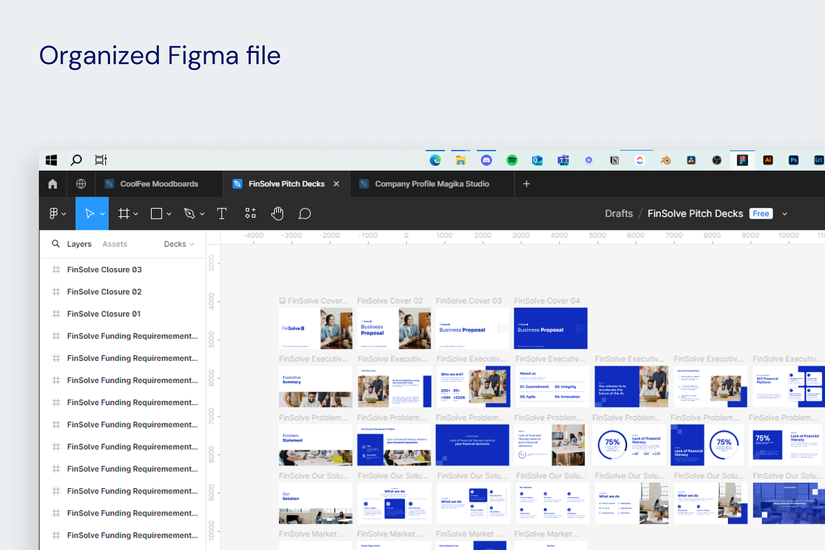 Pitch Decks Presentation Template, a Presentation Template by Magika Studio (Photo 4 of 6)