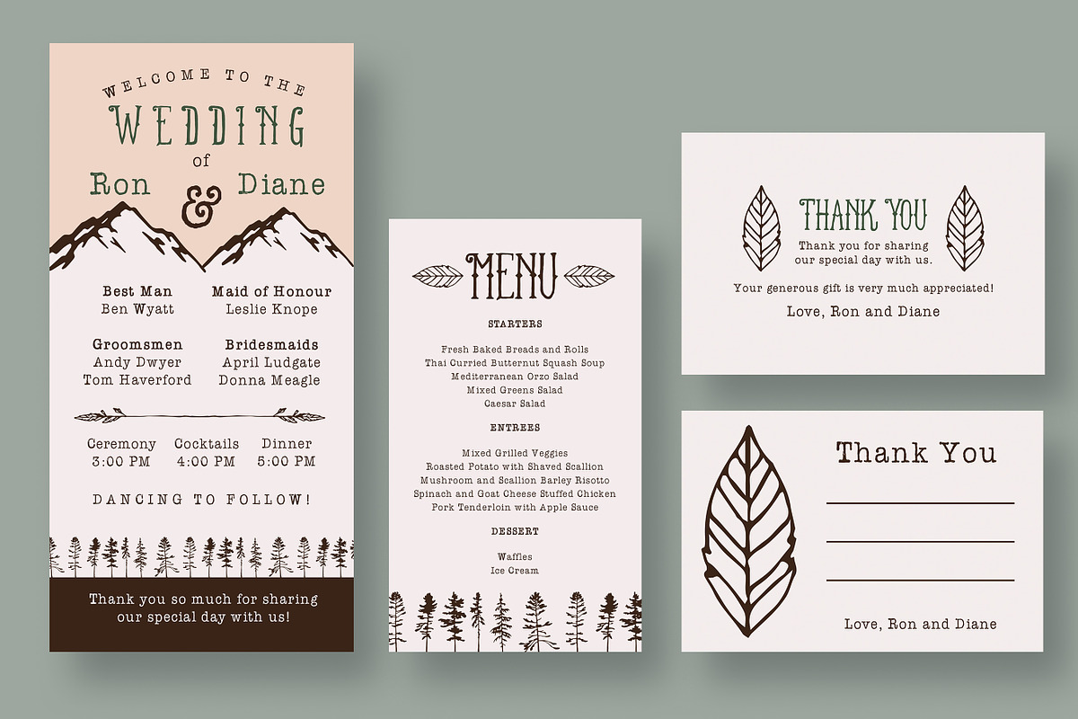 Outdoor Adventurer Wedding Suite, an Invitation Template by Knotted Design (Photo 4 of 4)