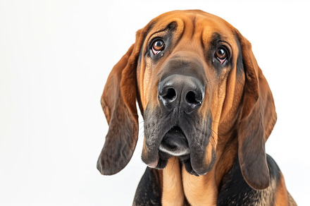 Bloodhound dog portrait, an Animal Photo by MistyDay