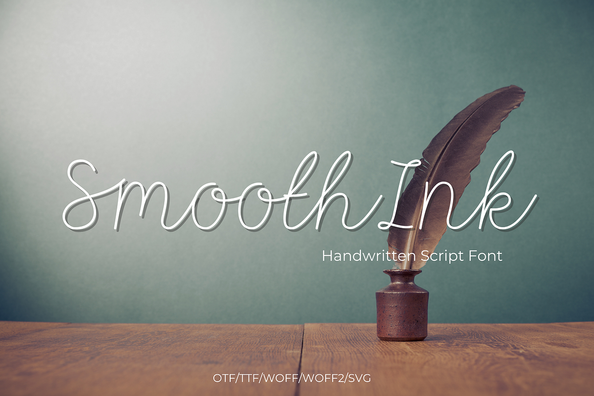 Handwritten Script Font - SmoothInk, a Script Font by ZoloDesignHub (Photo 1 of 8)