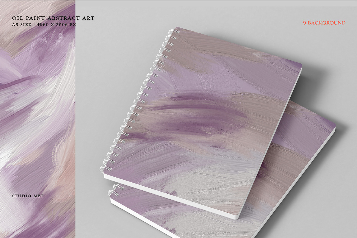 Oil paint abstract art background, a Texture Illustration by Studio Mei Design (Photo 8 of 8)