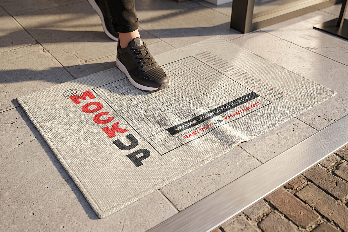 Doormat Mockups, an Advertising Mockup by Luuqas Design (Photo 2 of 4)