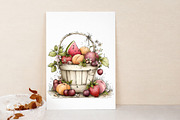 Summer Fruit Basket Clipart, an Illustration by Libby Wishes (Thumbnail 5 of 7)