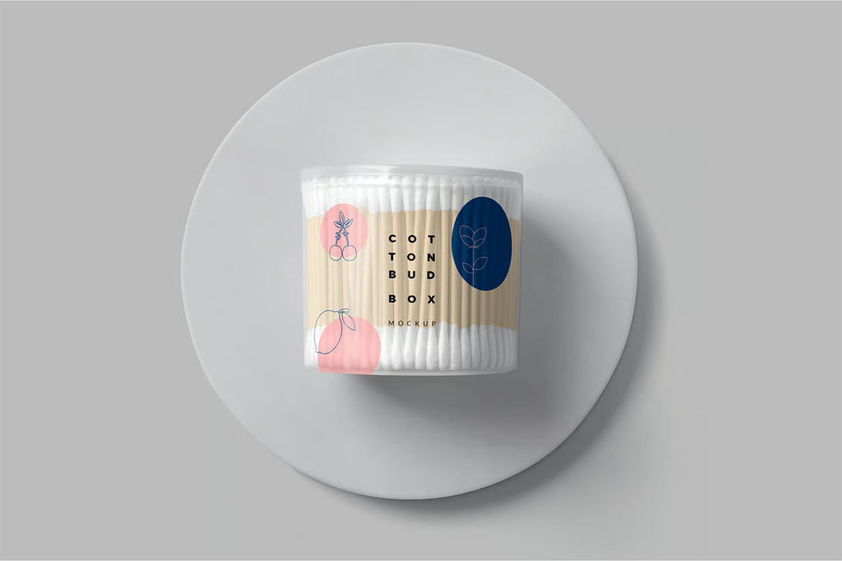 Cotton Bud Box Mockups, a Product Mockup by megostudi0 (Photo 2 of 7)