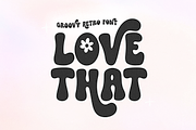 Love That | Retro Font, a Sans Serif Font by KA Designs (Thumbnail 1 of 10)