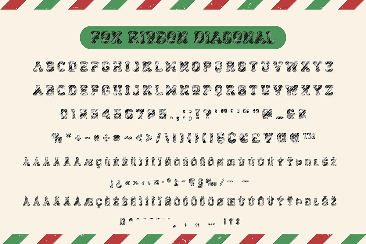 Fox Ribbon 5 Font Style, a Slab Serif Font by Fox7 By Rattana (Photo 8 of 12)