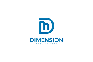 Dimension Letter D DM MD Logo Design, a Branding & Logo Template by yopie