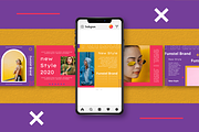 Funstel Puzzle Instagram Feed Templa, a Social Media Template by Inkofert (Thumbnail 9 of 10)