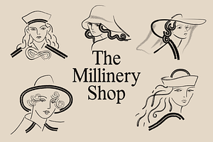 The Millinery Shop, a Person Illustration by Groovy Goods