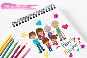 Happy family illustration pack, an Illustration by PrettyBundles (Thumbnail 3 of 5)