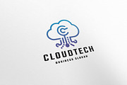 Data Cloud Tech Logo, a Branding & Logo Template by Design_Planet (Thumbnail 1 of 7)
