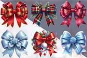 Christmas Bow Clipart Bundle., an Illustration by SVGArt (Thumbnail 3 of 8)