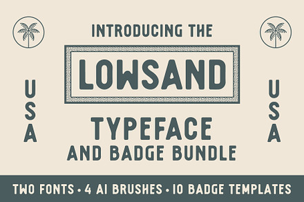 Lowsand Typeface Bundle, a Sans Serif Font by NienowBrand