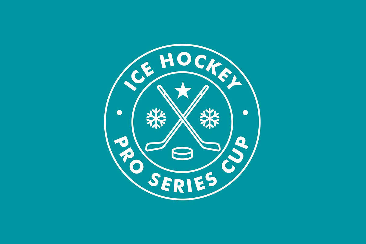 Ice Hockey Sport Emblem Badge Logo, a Branding & Logo Template by Buqancreative (Photo 2 of 3)