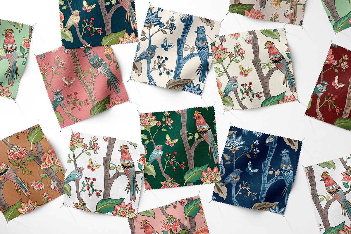 Fleur de Jardin Floral Patterns set, a Pattern Graphic by Elena Dorosh (Photo 7 of 13)