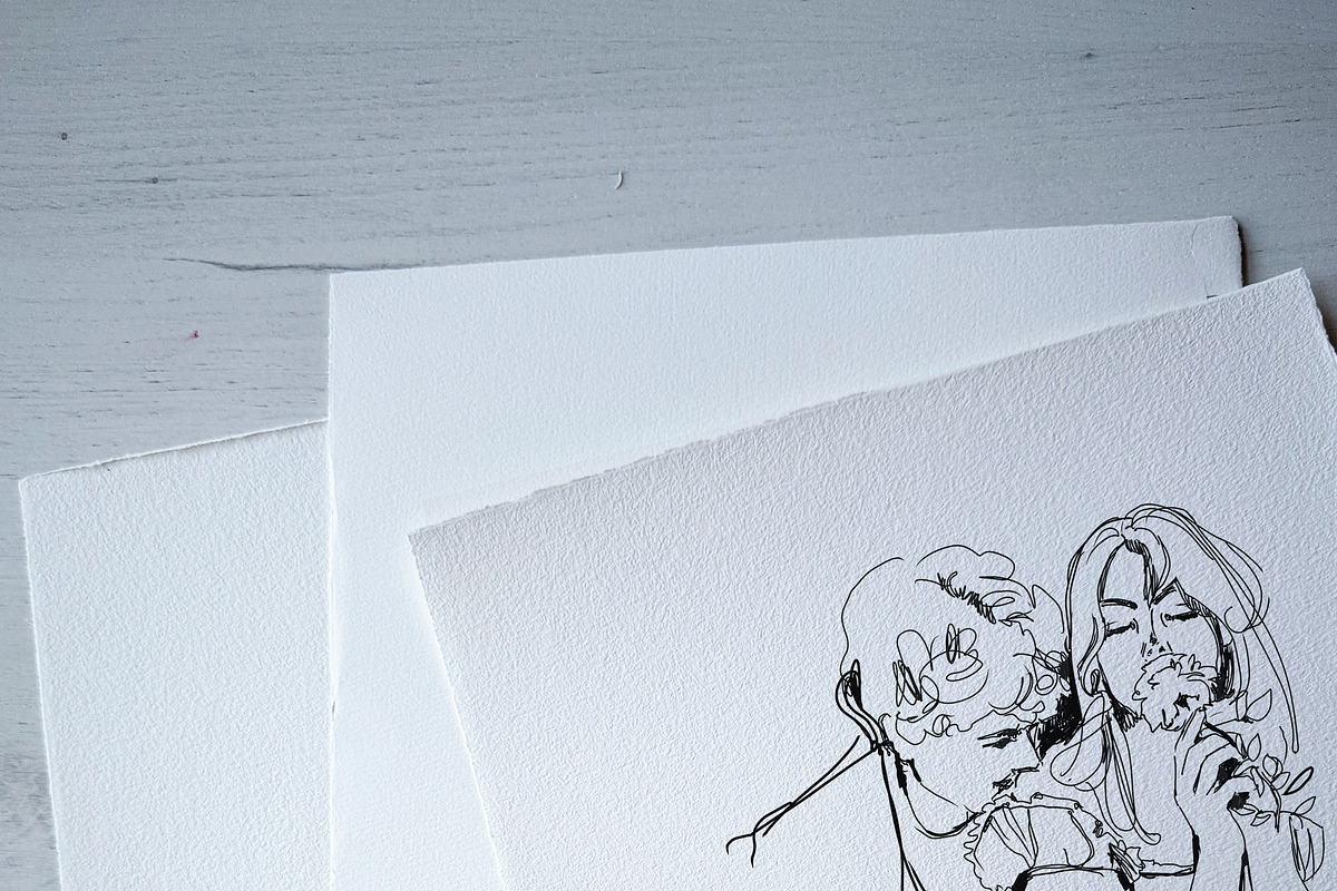Being Loved - Vintage Line Art, a Decorative Illustration by whiteheartdesign (Photo 8 of 14)