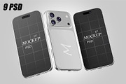 iPhone 17 Pro Max Mockup Set, an iPhone Mockup by pixelmock (Thumbnail 1 of 10)