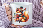 Watercolor Plaid Autumn Clipart, a Graphic by CraftArtStudio (Thumbnail 5 of 6)