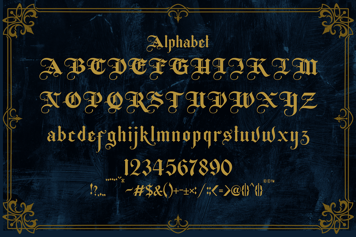 ROSTAGE Blackletter, a Blackletter Font by dansdesign (Photo 4 of 8)