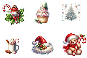 cute christmas clipart, a Seasonal Illustration by CreationArt (Thumbnail 3 of 5)
