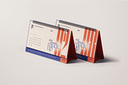 Horizontal Desk Calendar Mockup Set, a Print Template by mockupatelier (Thumbnail 7 of 10)