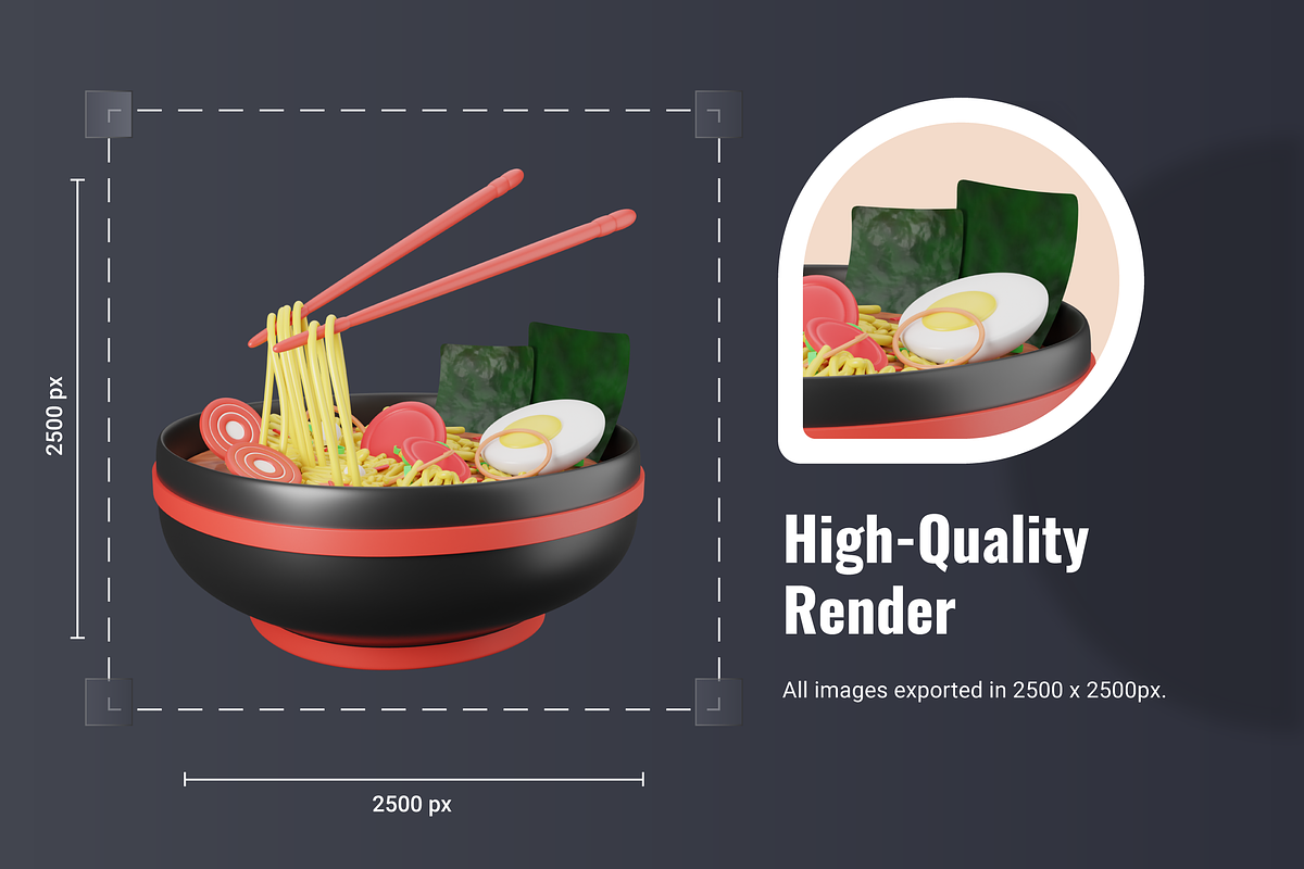 3D Food Icons, a 3D by Flat Icons (Photo 6 of 8)