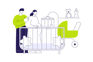 Decorating baby room abstract, an Object Illustration by Visual Generation