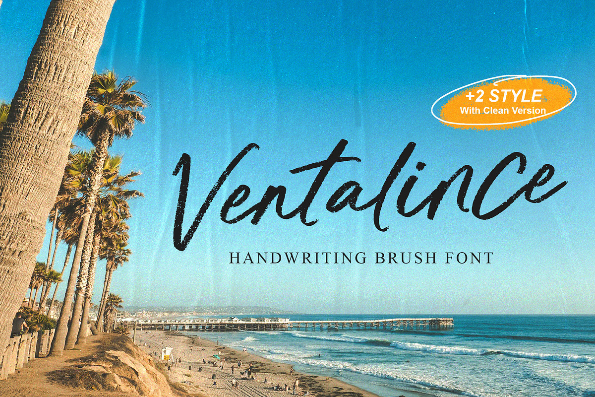 Ventalince - Handwritten Brush Font, a Handwritten Font by Myn Type (Photo 1 of 15)